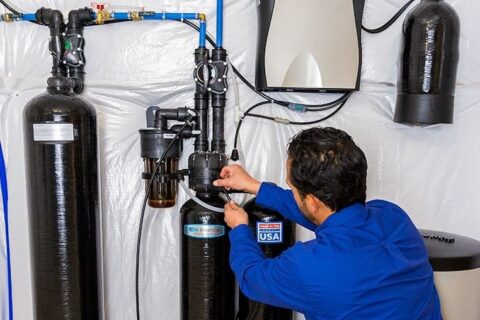 Kinetico water softener installation